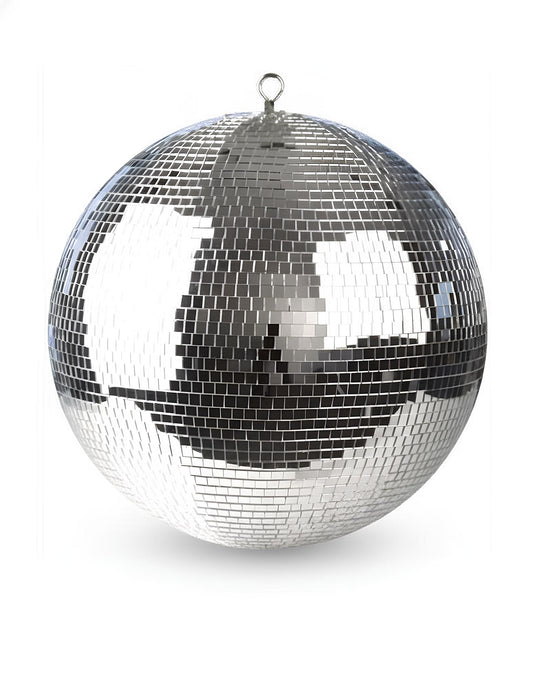 Boule à facettes disco argentée brillante