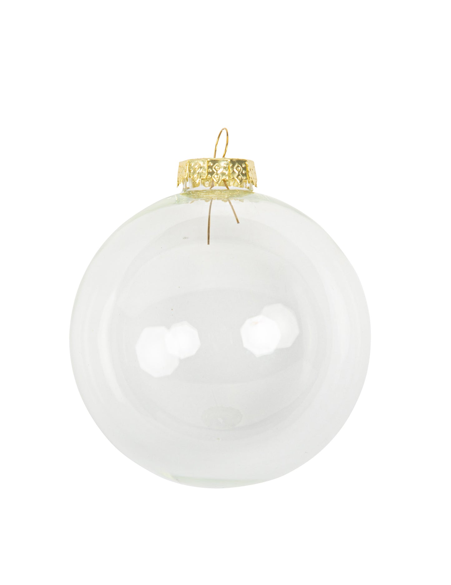 Testreszabható átlátszó karácsonyfadísz 8 x 9,5 cm felakasztani