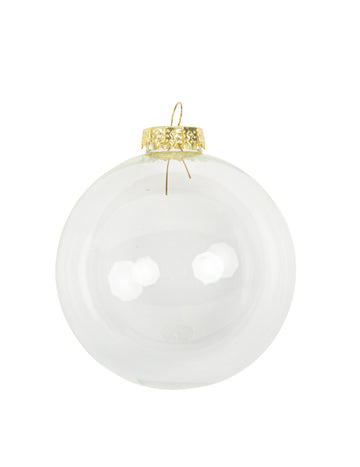 Testreszabható átlátszó karácsonyfadísz 8 x 9,5 cm felakasztani