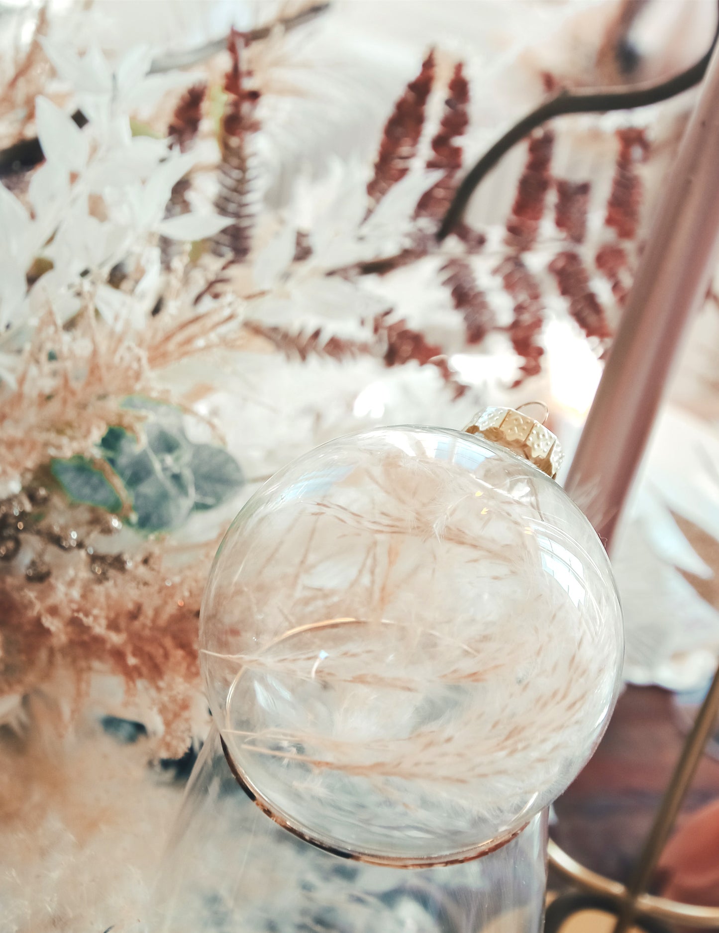 Testreszabható átlátszó karácsonyfadísz 8 x 9,5 cm felakasztani