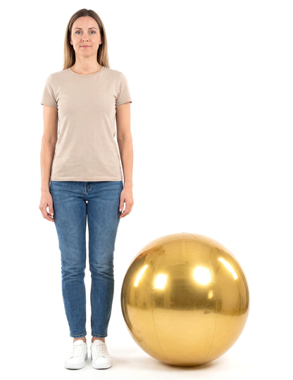Felfújható arany tükörgömb 60 cm 