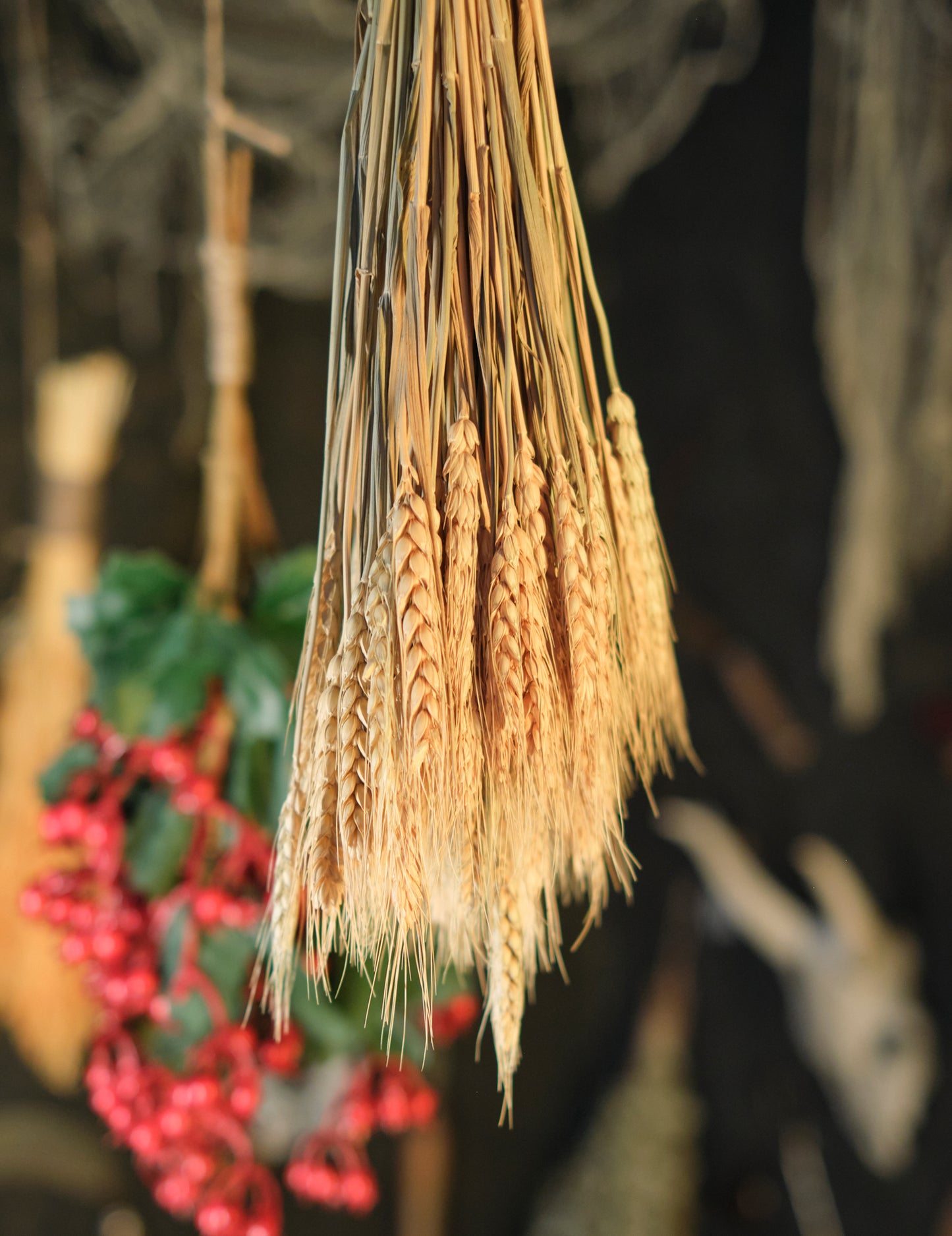 Csokor természetes búza fülek 60 cm