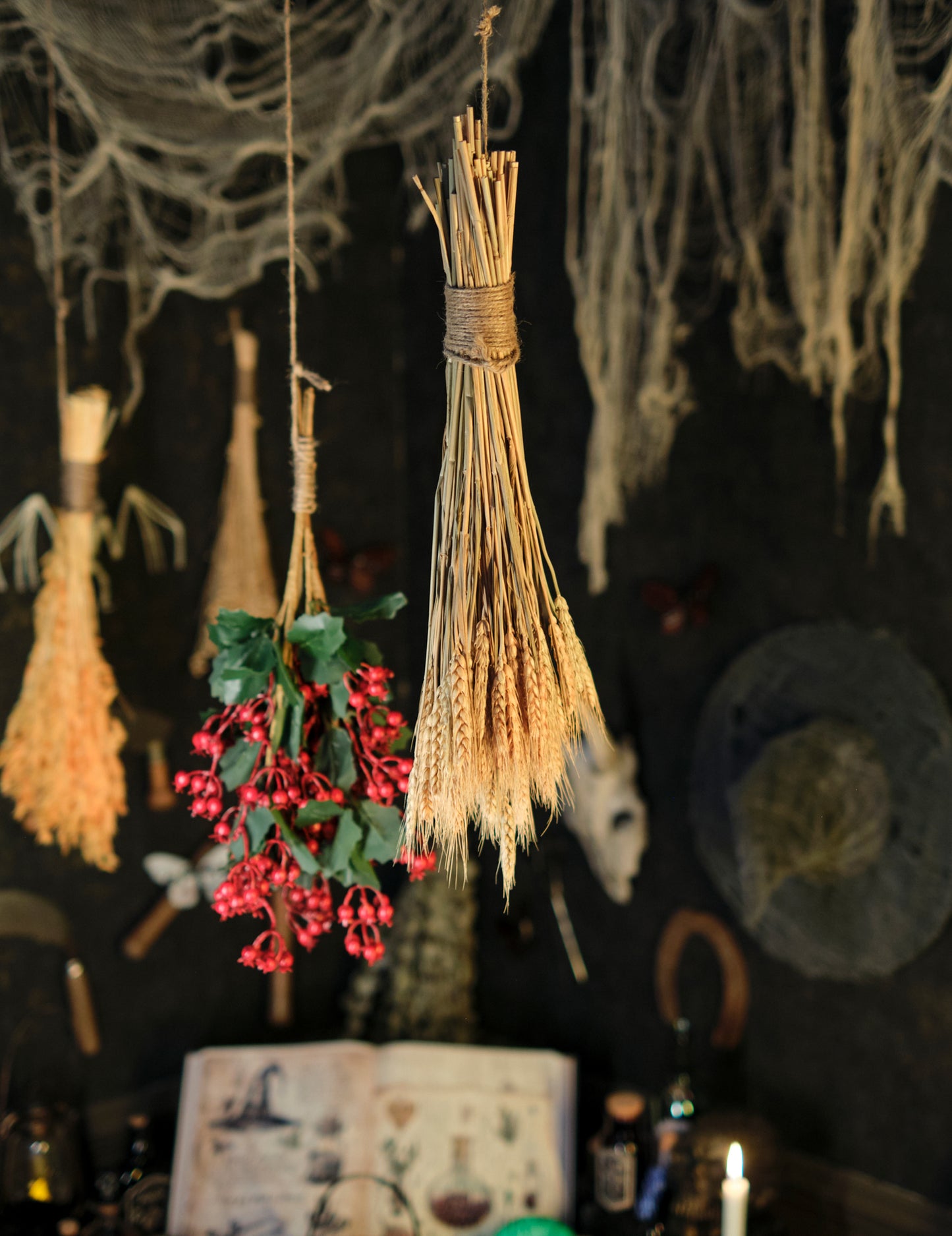 Csokor természetes búza fülek 60 cm