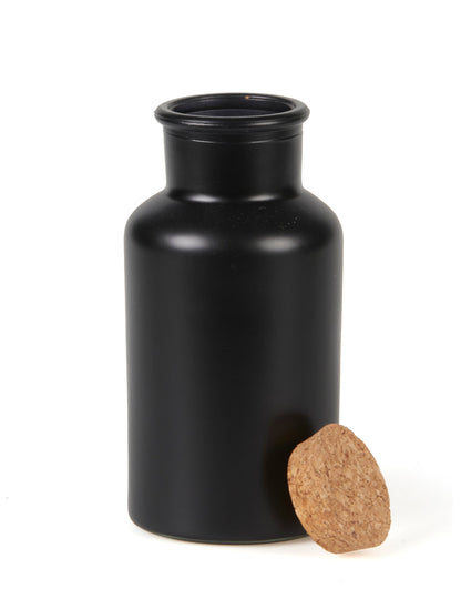 Mat Black Acary palack parafa sapkával 17 cm 500 ml
