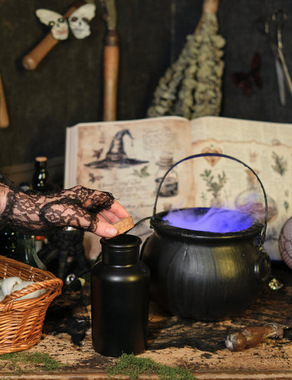 Mat Black Acary palack parafa sapkával 17 cm 500 ml