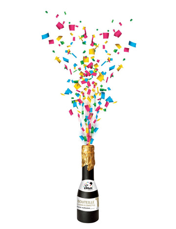 Többszínű konfetti ágyú palack 16 cm