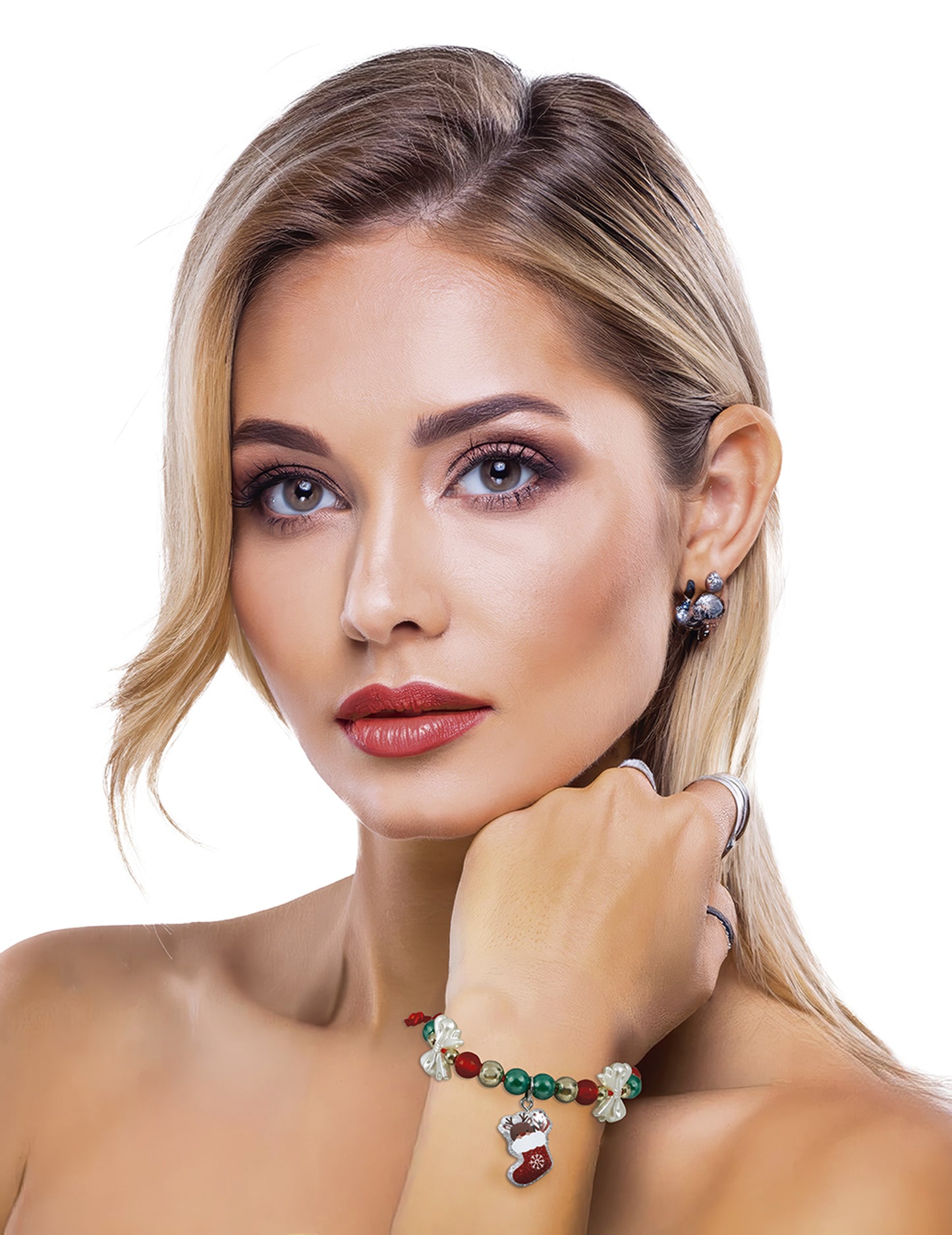 Karácsonyi harisnya karkötő