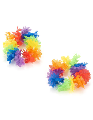 2 többszínű hawaii karkötő