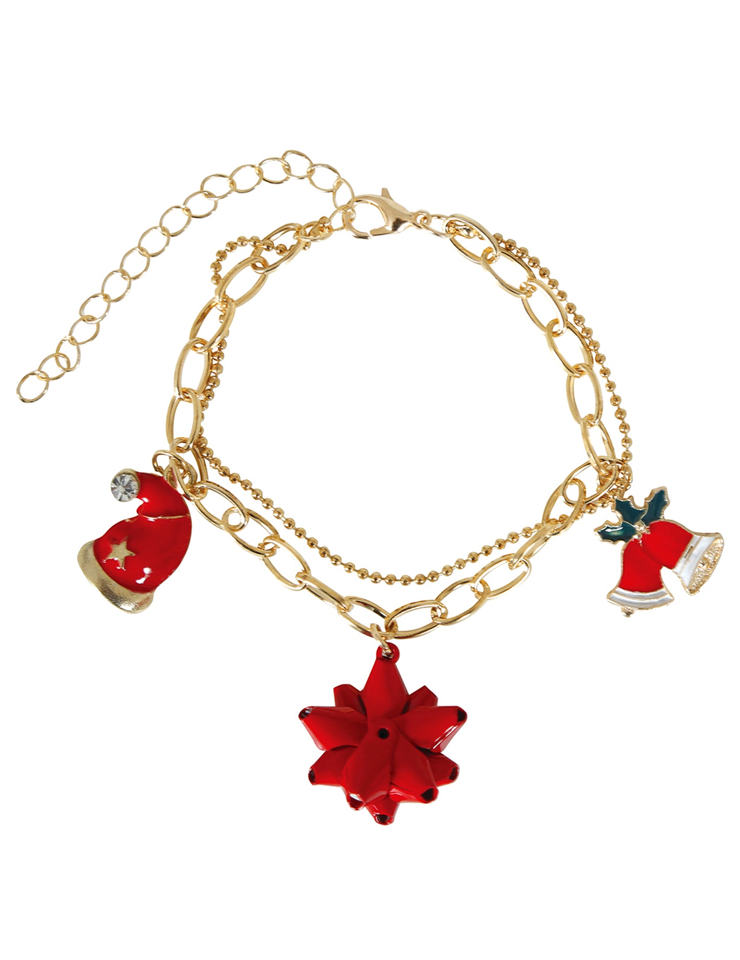 Karácsonyi mintás fém karkötő