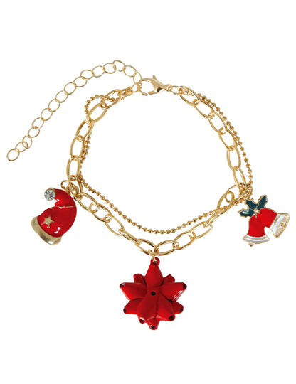 Karácsonyi mintás fém karkötő