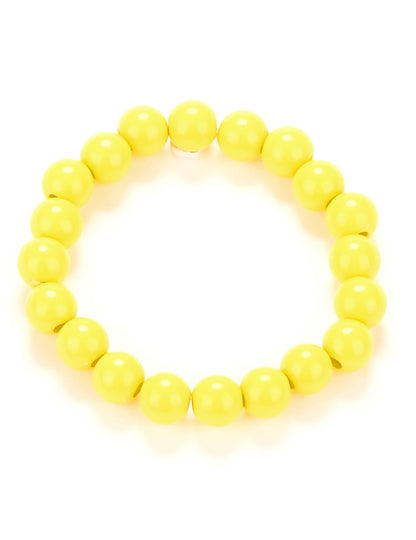 Felnőtt sárga gyöngy karkötő