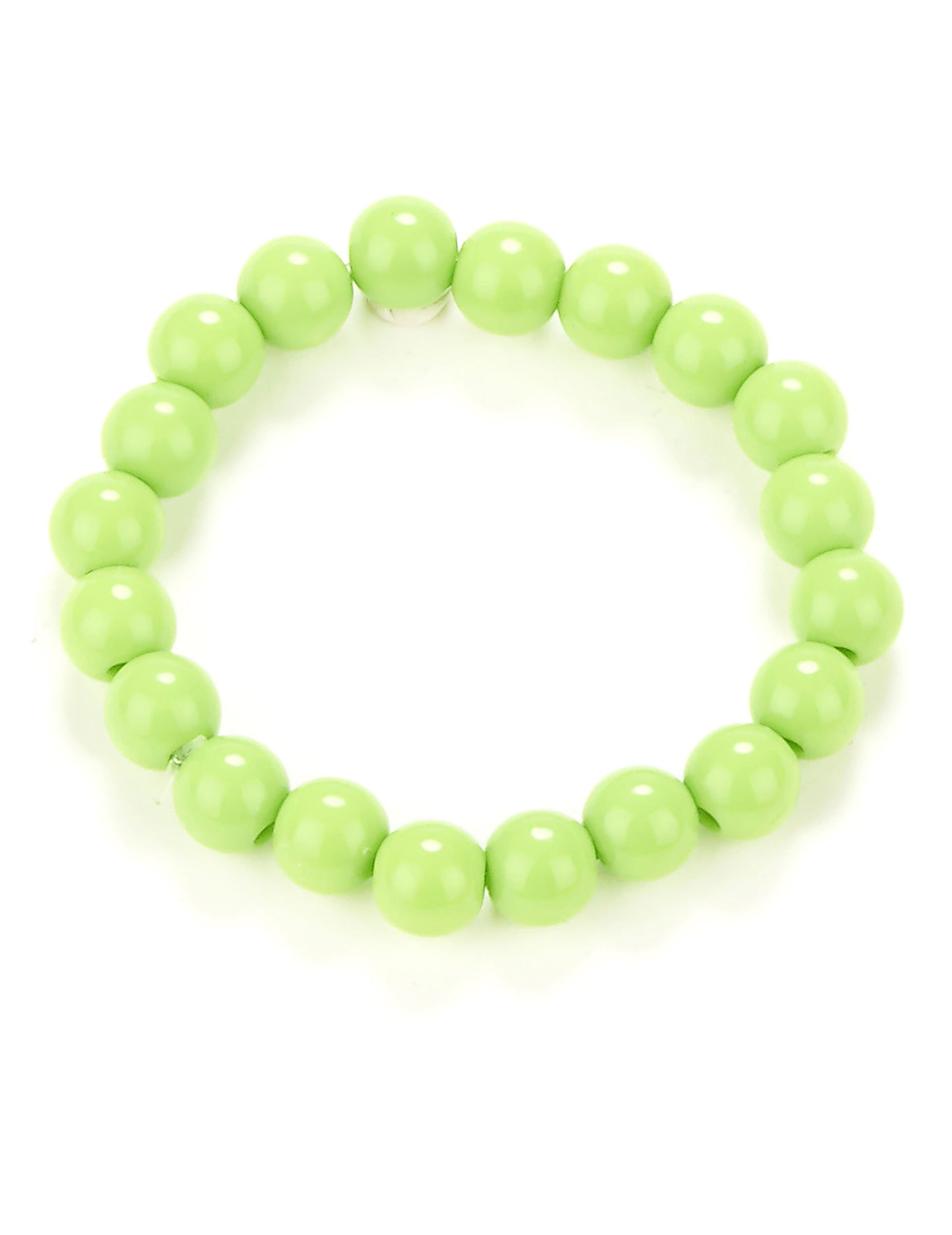 Bracelet de perles pour adulte vert clair