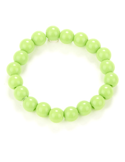 Bracelet de perles pour adulte vert clair