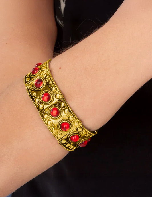 Bracelet reine médiévale rouge adulte