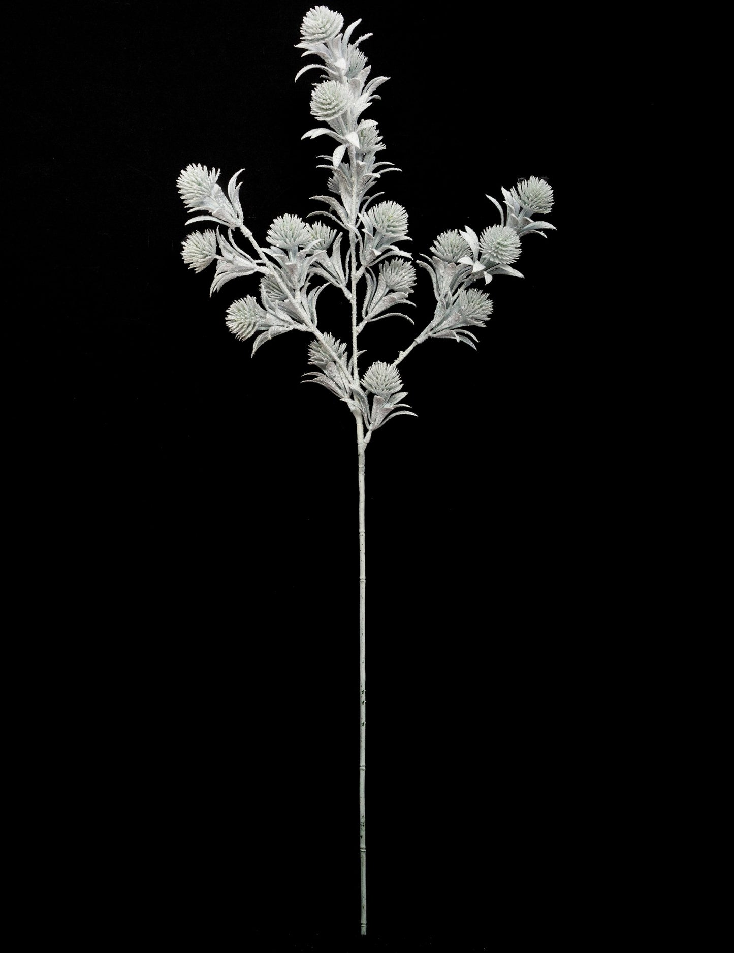 Fehér csillogó virágok ága 73 cm karácsonyra