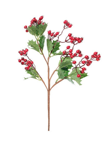 Magyalág bogyókkal 48 cm karácsonyi díszek