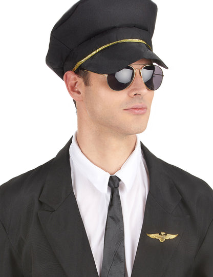 Arany aviator pilóta bross