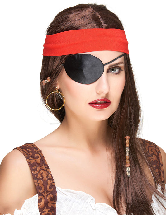 Cache-œil pirate pour adulte noir