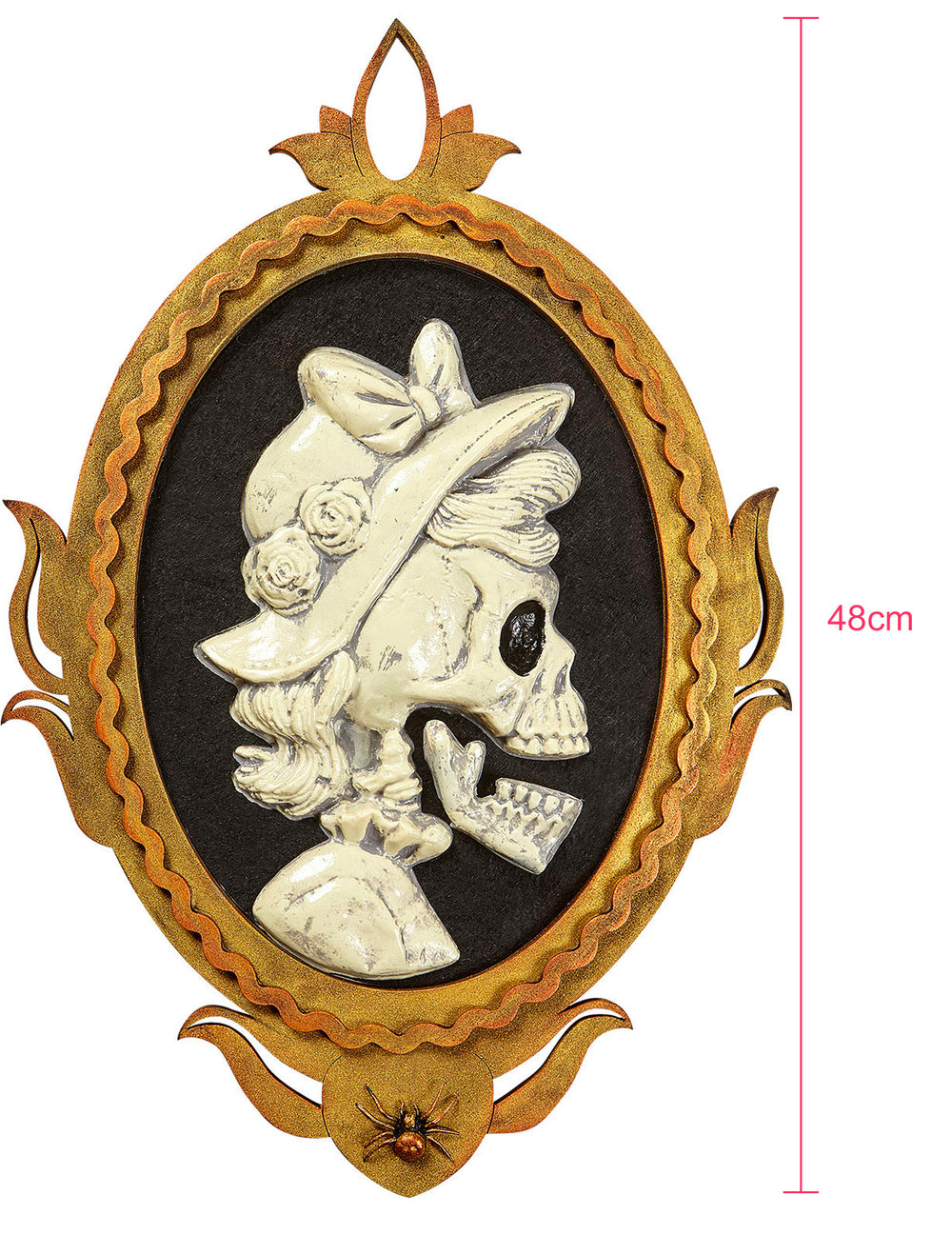 Dimensions du cadre portrait dame squelette