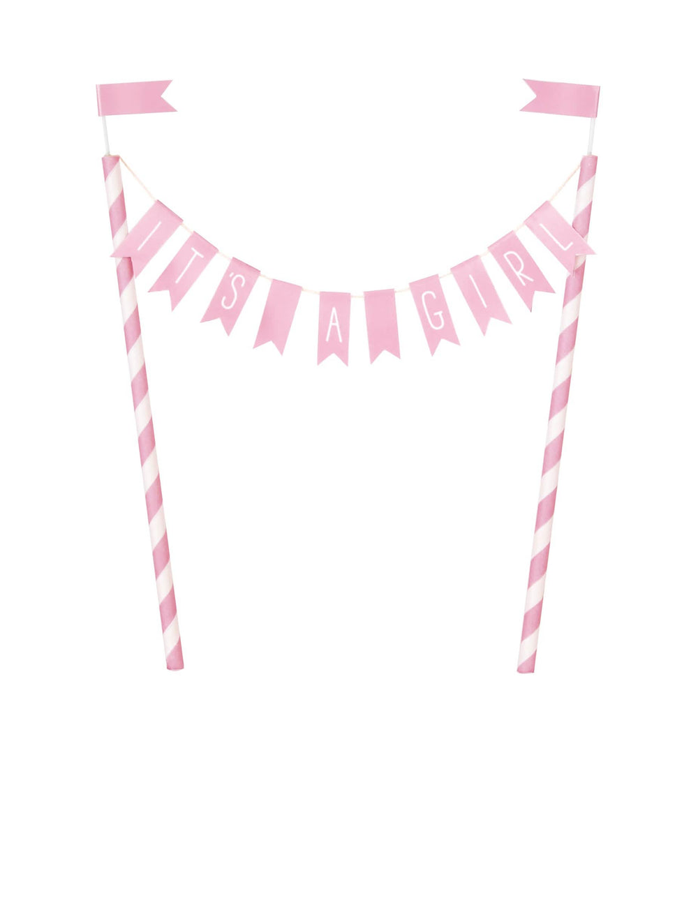 Sütis dekoráció: kislány baby showerhez rózsaszín