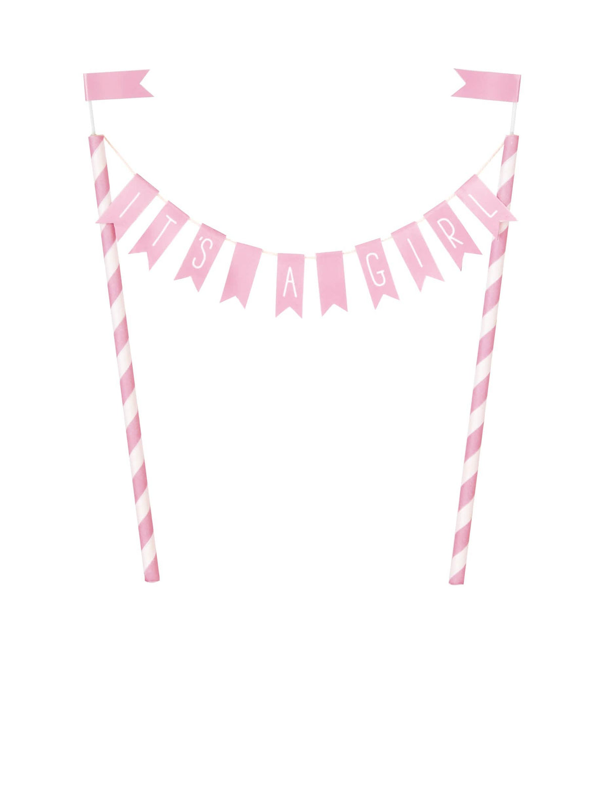 Sütis dekoráció: kislány baby showerhez rózsaszín