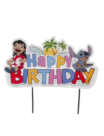 Cake Topper Boldog születésnapot öltés 17.5 cm