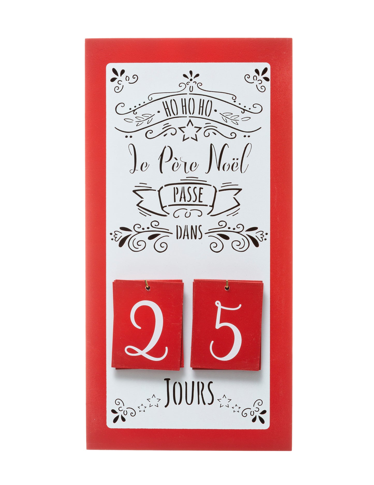 Fa adventi naptár számlálóval 40 x 20 cm