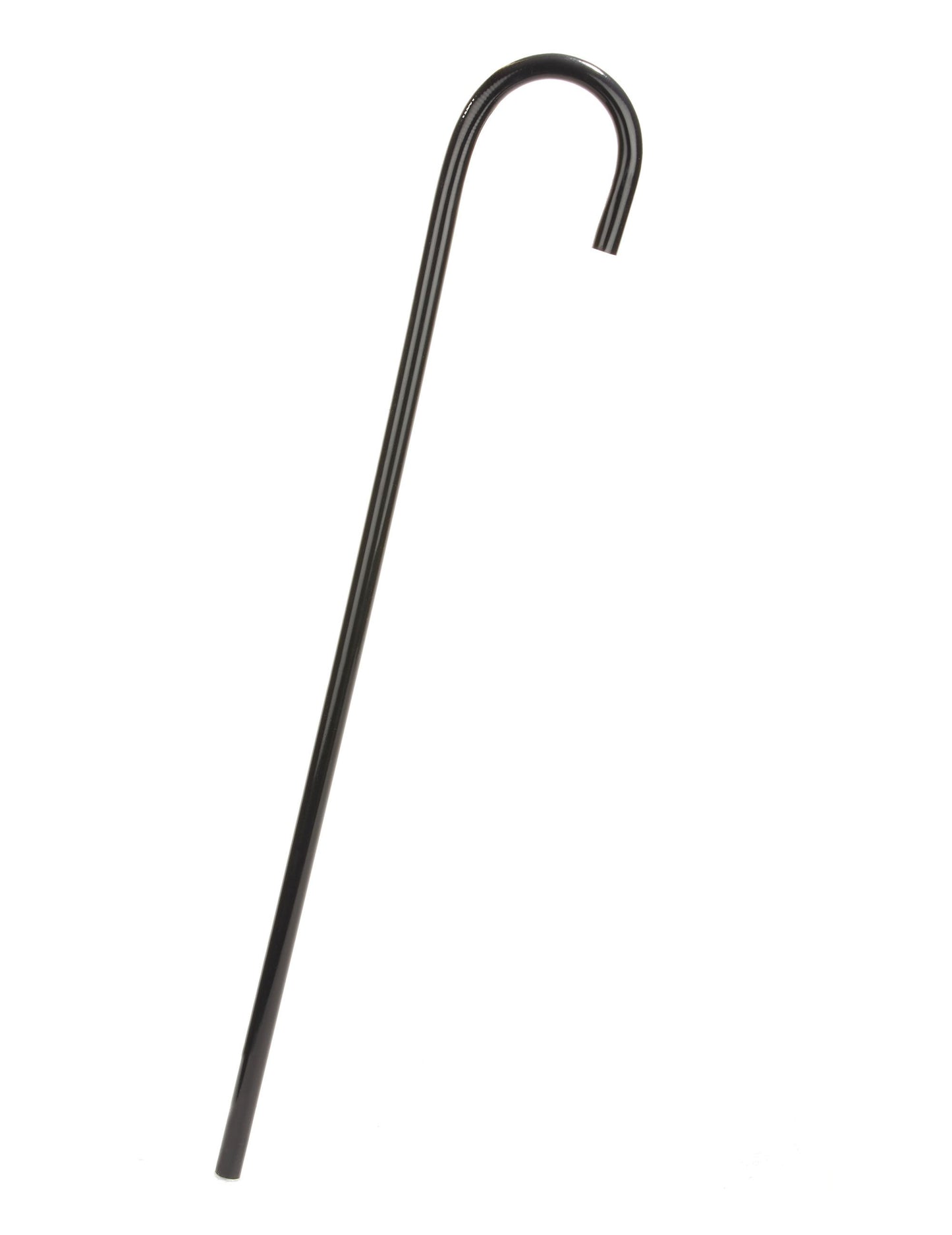 Felnőtt fekete jelmezbot hajlított markolattal