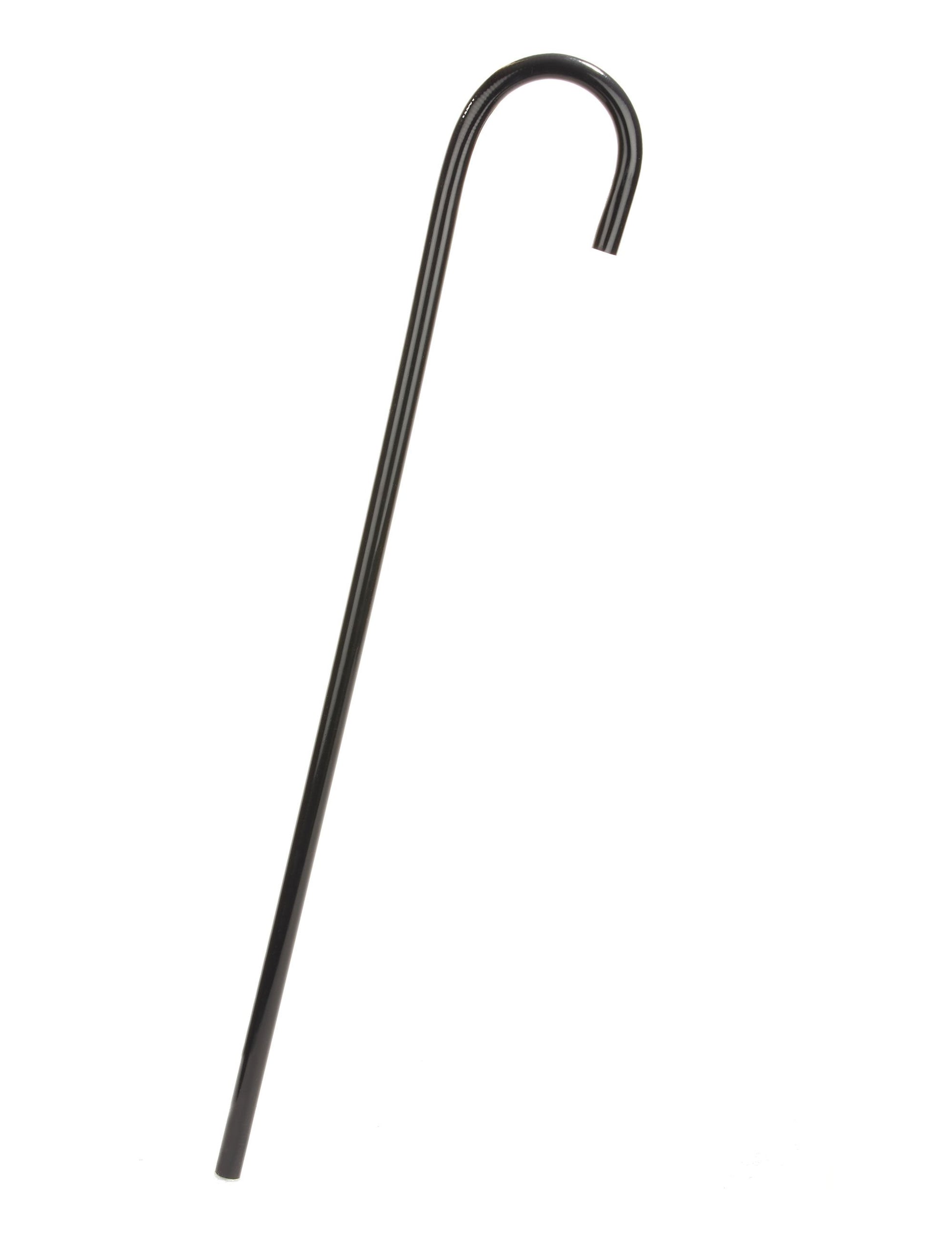 Felnőtt fekete jelmezbot hajlított markolattal