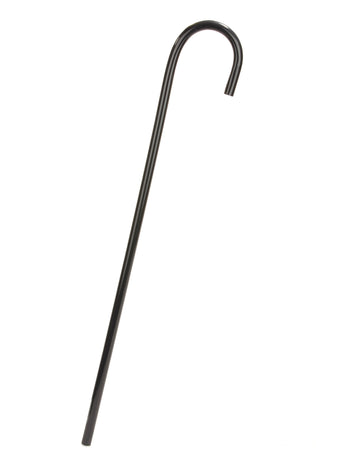 Felnőtt fekete jelmezbot hajlított markolattal