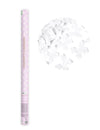 Canon à confettis papillons blancs