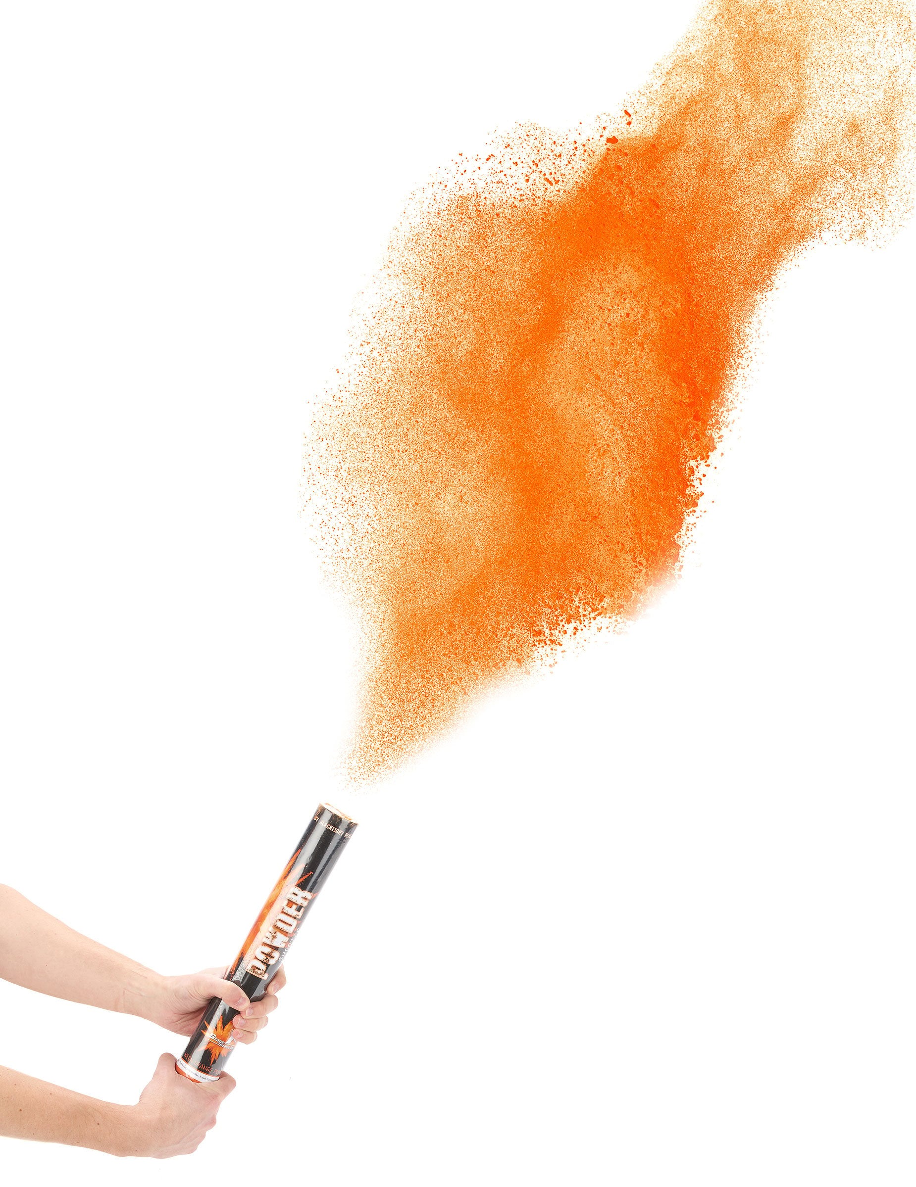 Canon à poudre pour fête orange