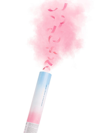 Lőporágyú és rózsaszín konfetti 30 cm