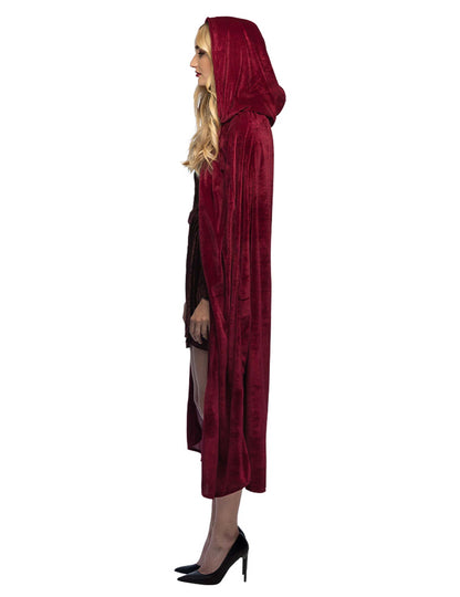 Bordeaux piros kapucnis 170 cm
