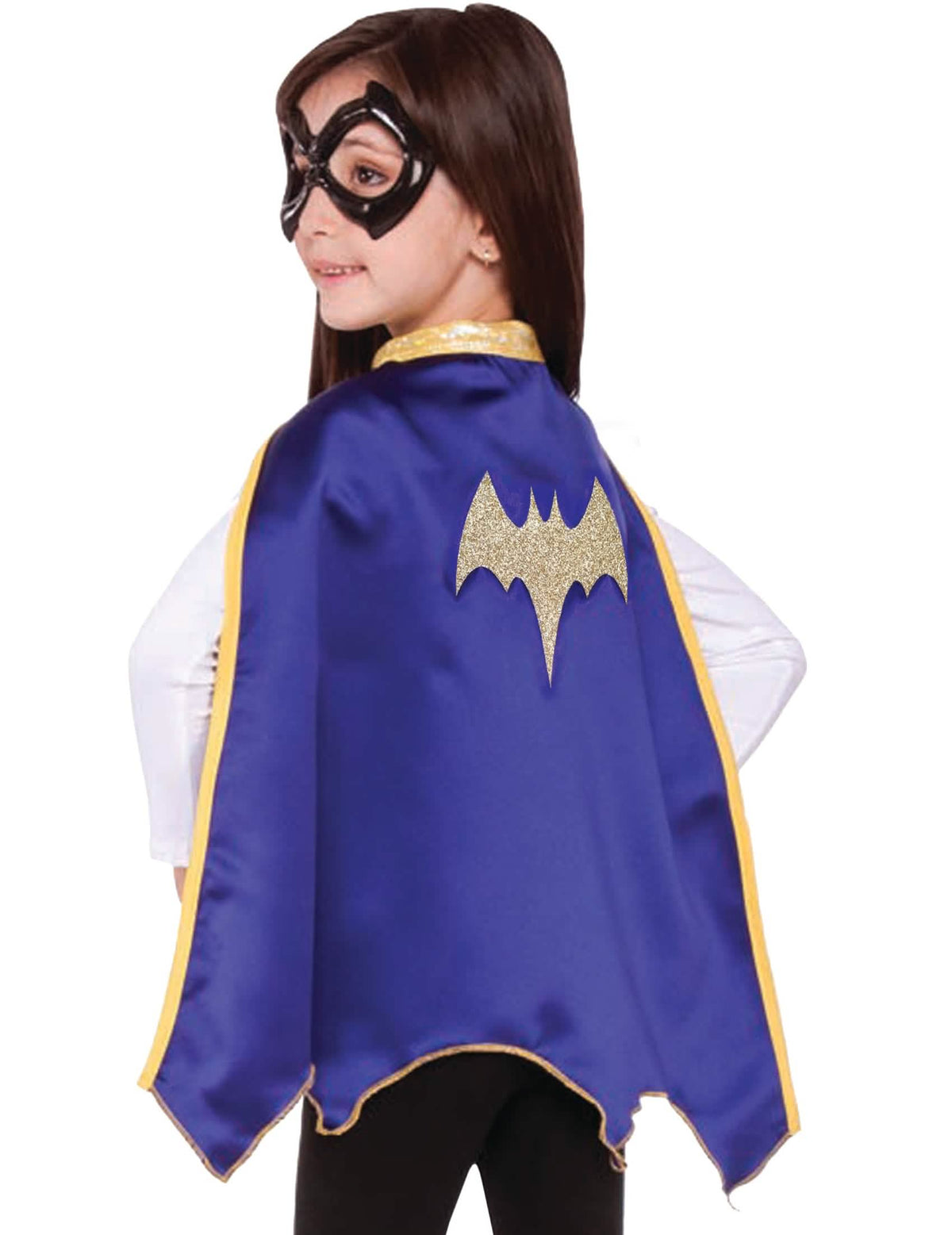 Köpeny és Batgirl Super Hero Girls™ szemmaszk gyermeknek kék és arany
