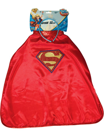 Cape és fejpánt supergirl szuper hős lányok gyerekek