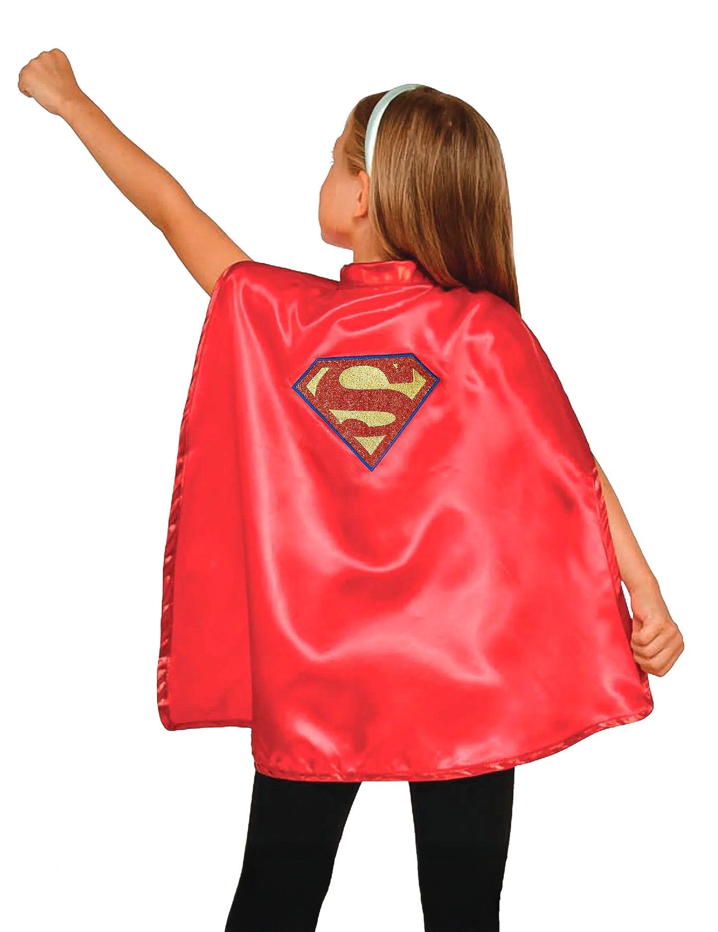 Cape és fejpánt supergirl szuper hős lányok gyerekek