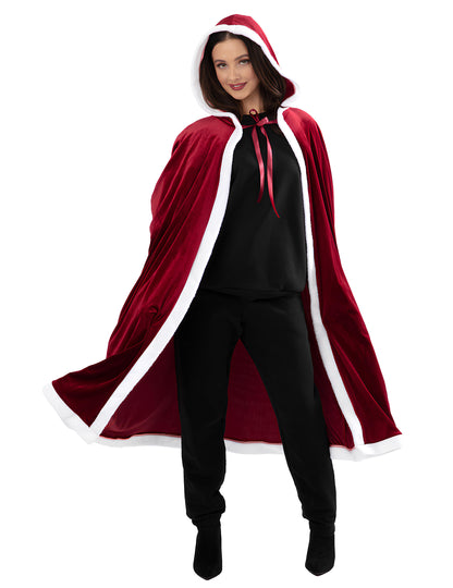 Luxus hosszú karácsonyi köpeny felnőtteknek