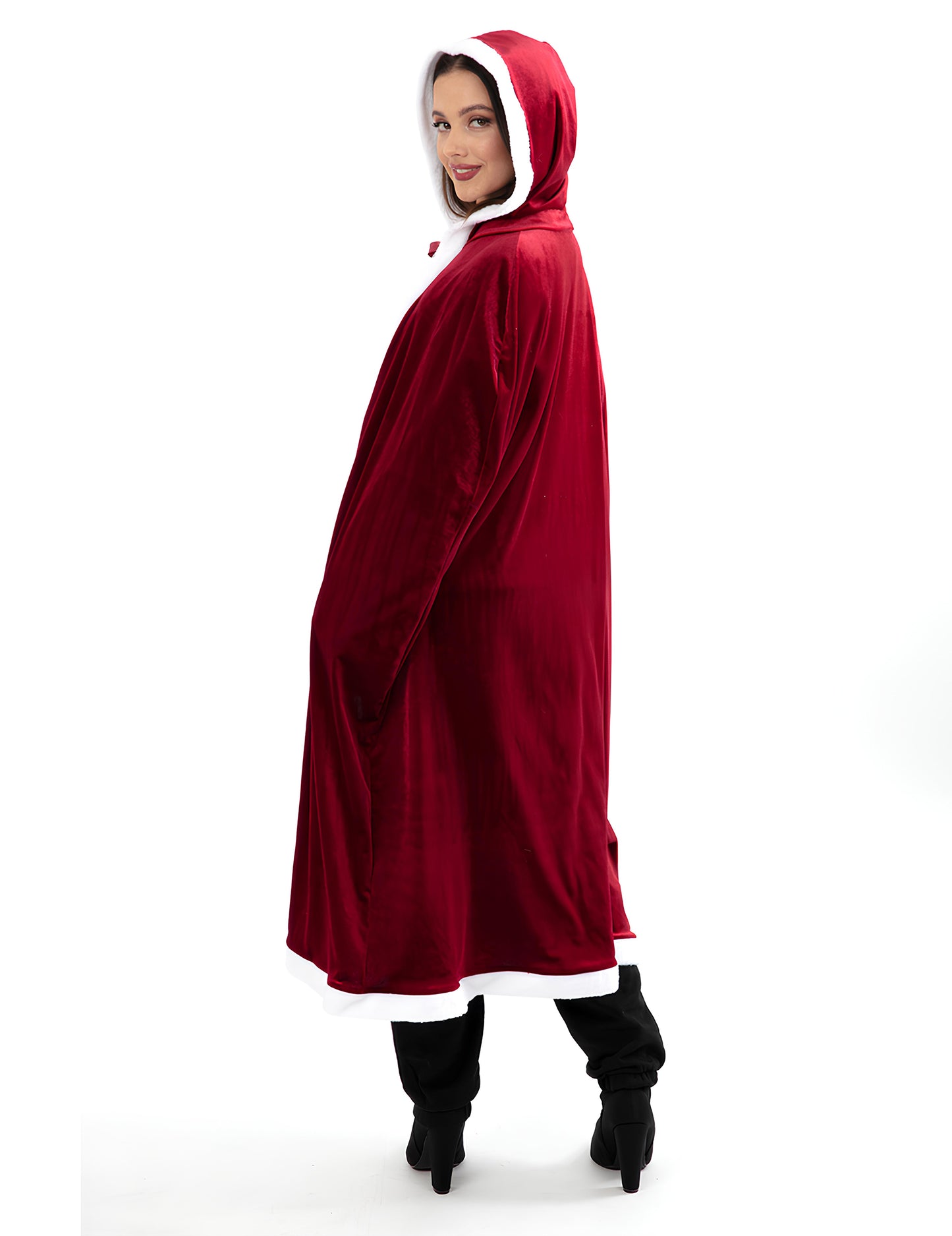 Luxus hosszú karácsonyi köpeny felnőtteknek