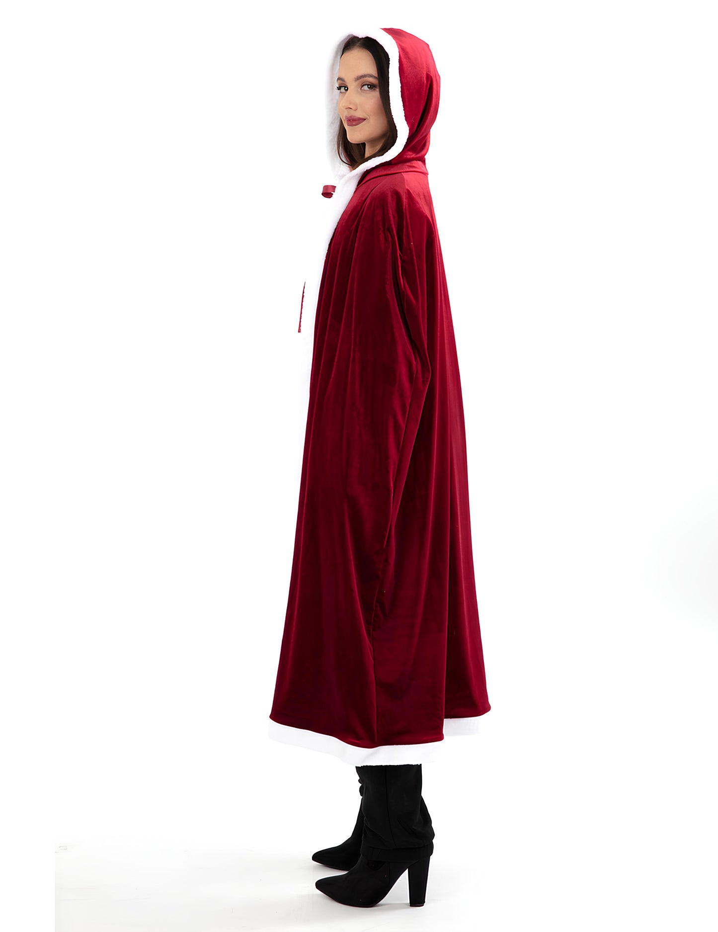 Luxus hosszú karácsonyi köpeny felnőtteknek