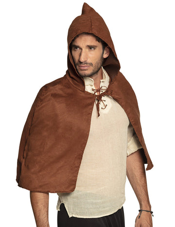 Barna középkori köpeny felnőtteknek 