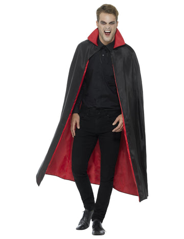 Reverzibilis vámpír szatén fok 125 cm -es Halloween felnőtt