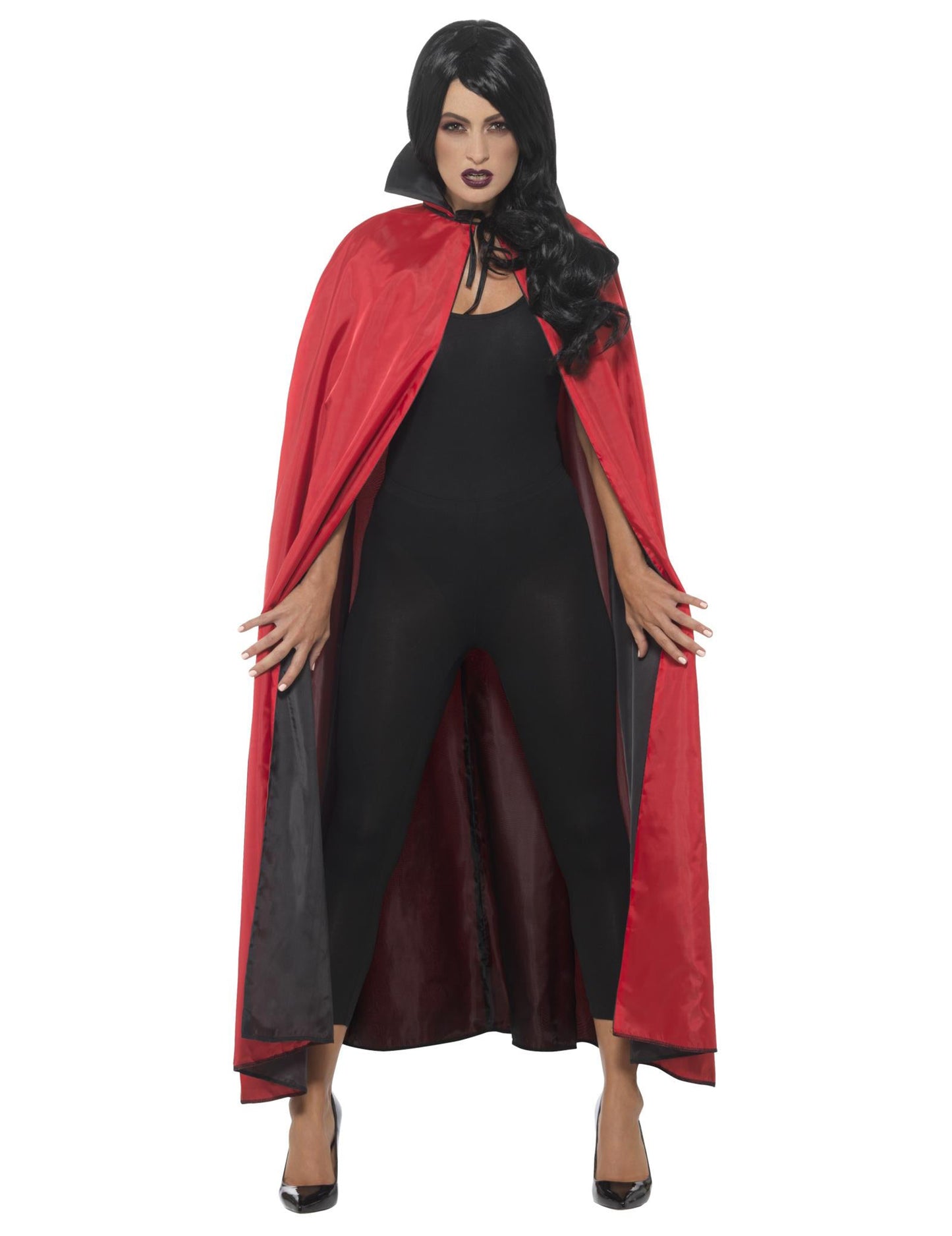 Reverzibilis vámpír szatén fok 125 cm -es Halloween felnőtt