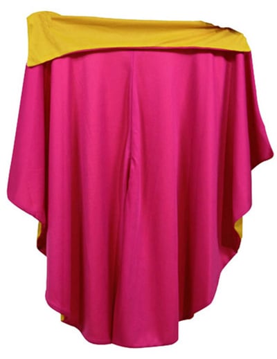 Cape de torero pour adulte rose et jaune