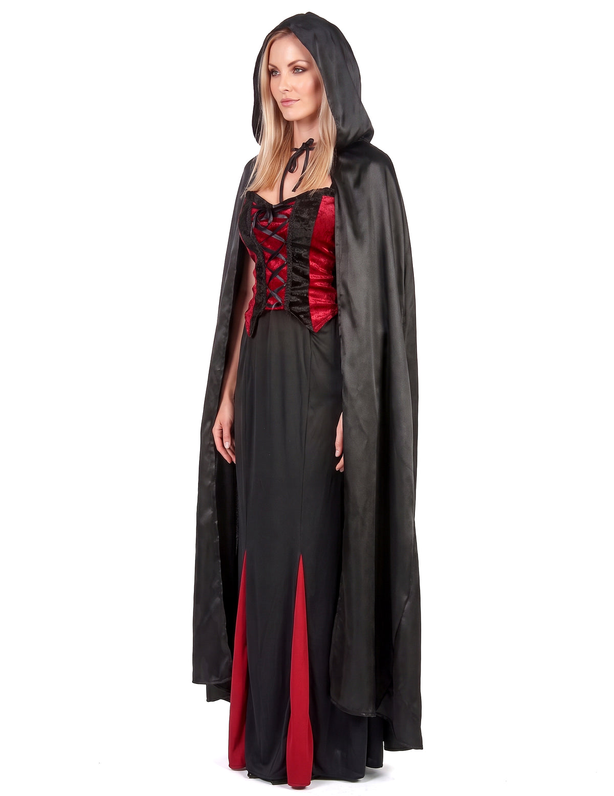 Halloween felnőtt fekete vámpír köpeny