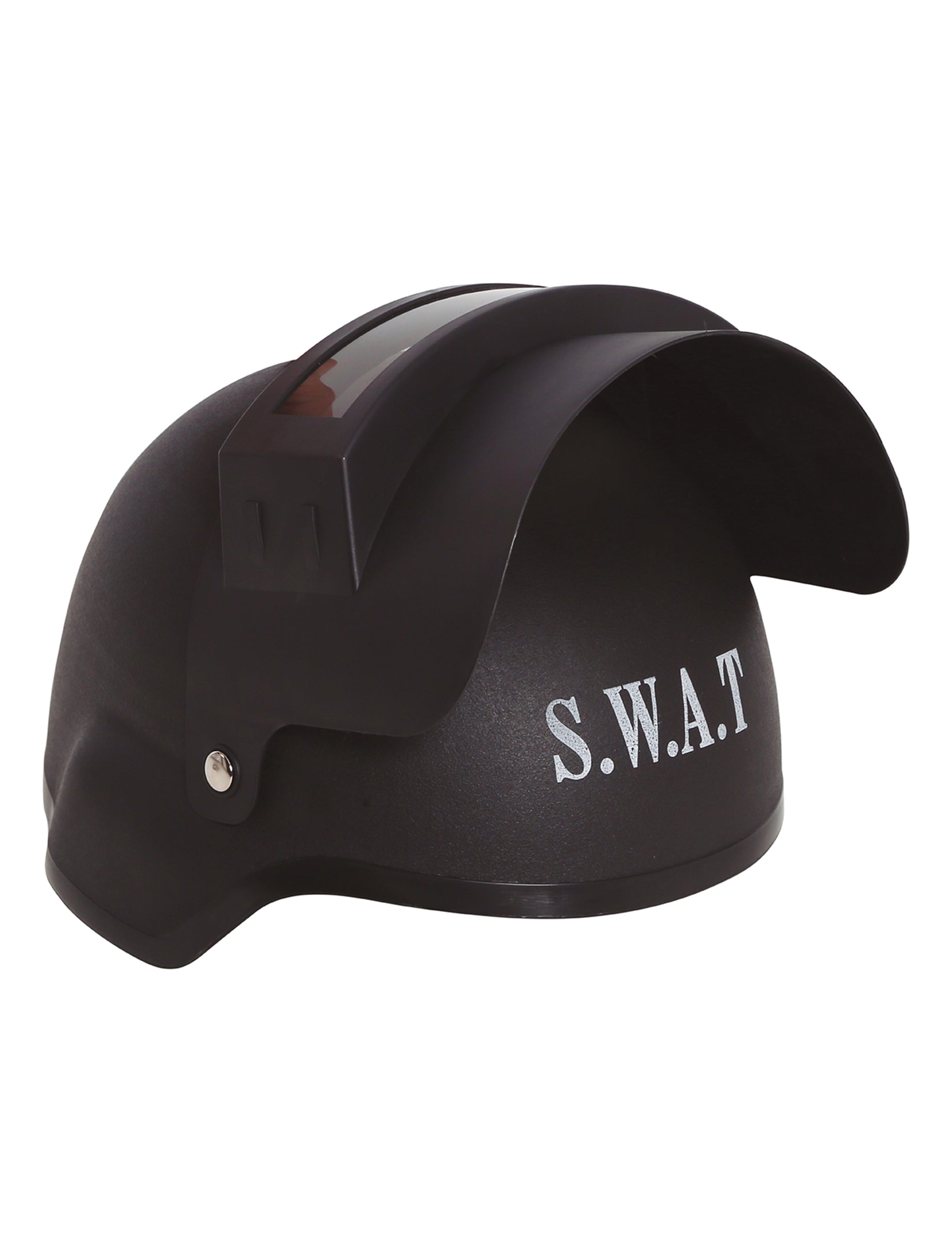 Vue de profil du casque anti émeutes SWAT pour adulte