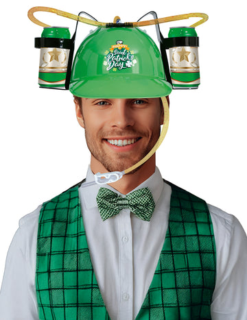Zöld Szent Patrik-napi felnőtt anti-szomjúság sisak 