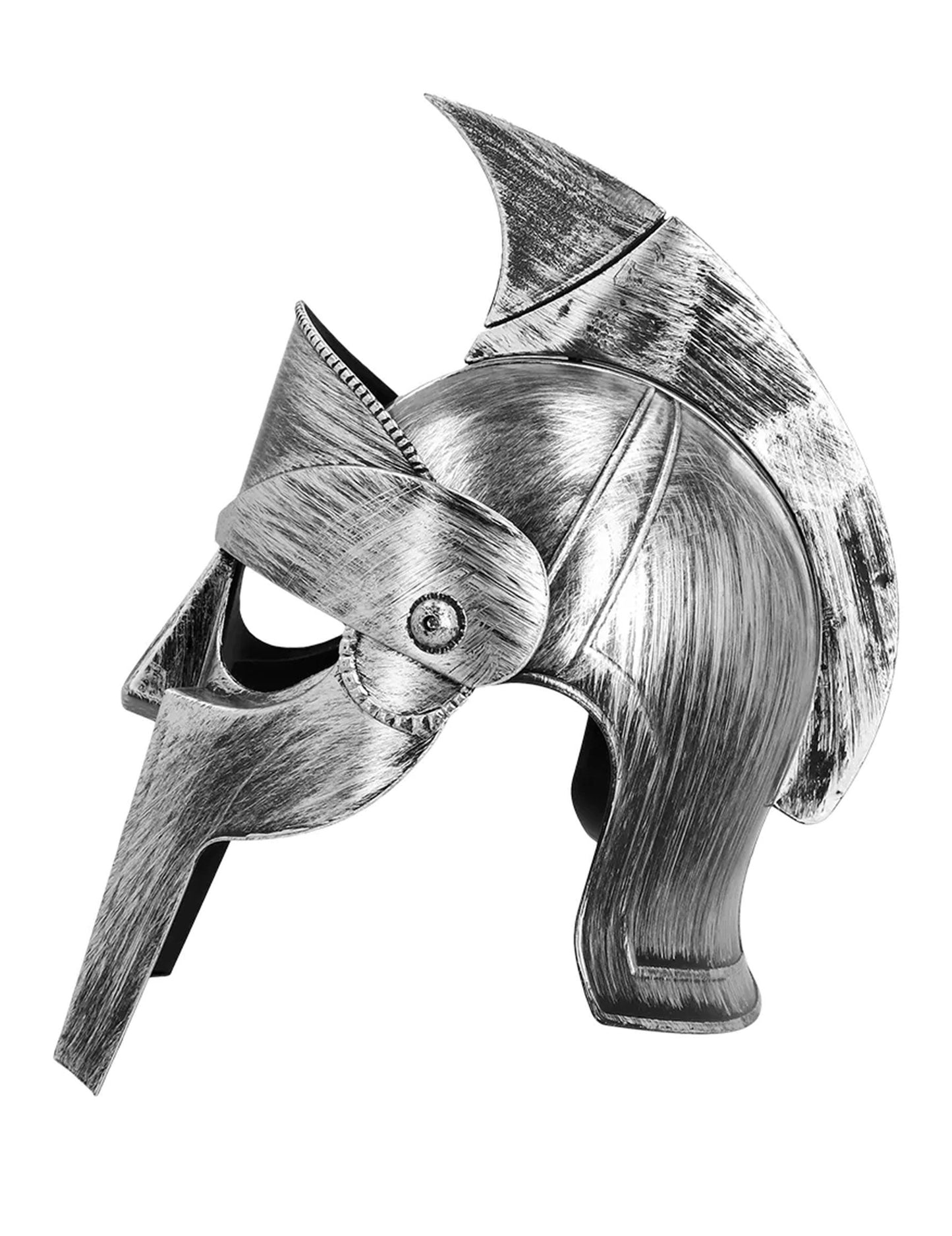 Vue de profil du casque armure de gladiateur pour adulte