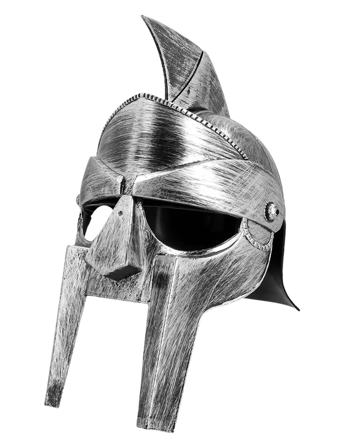 Vue de trois-quarts du casque armure de gladiateur pour adulte