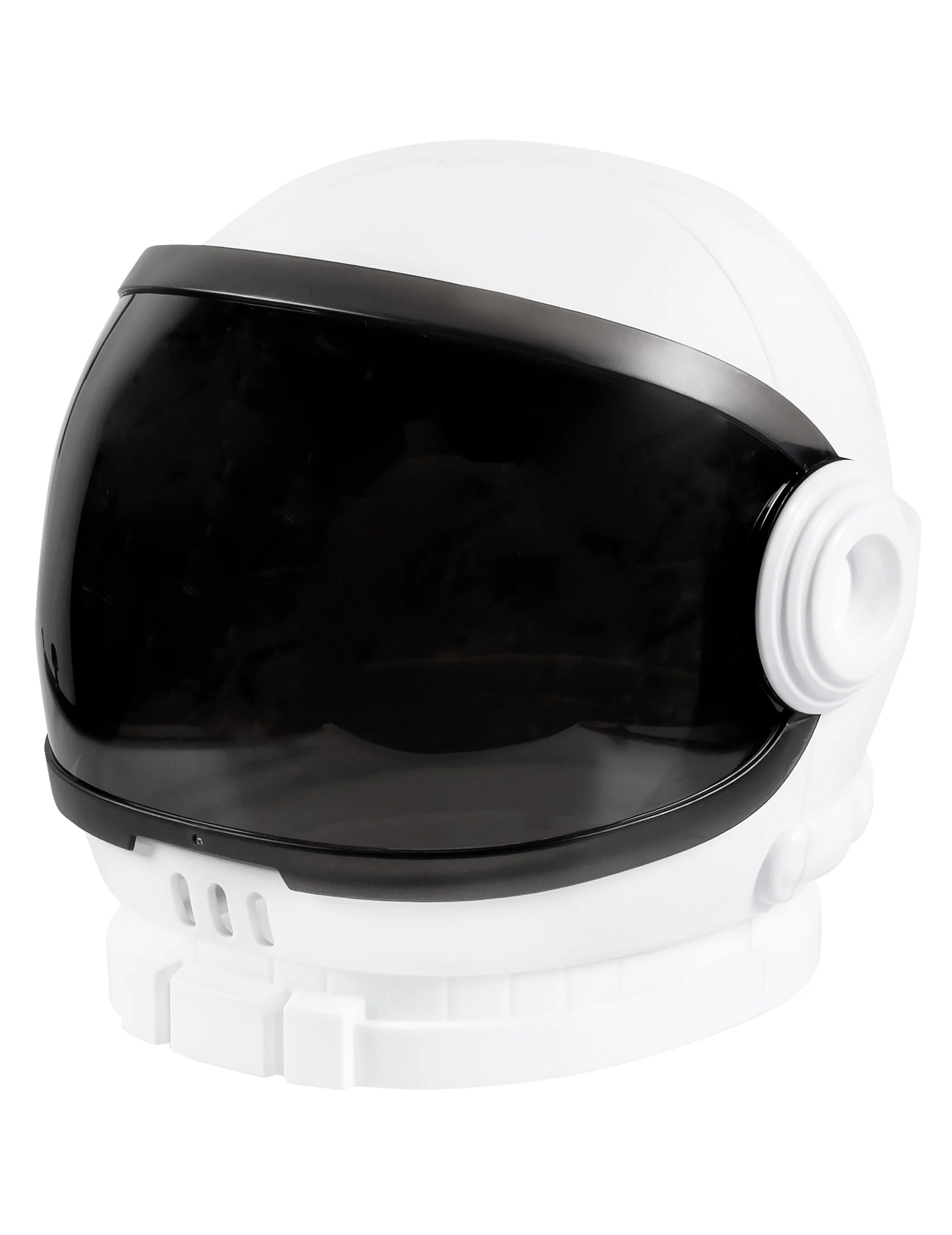 Vue de trois-quarts du casque astronaute pour adulte